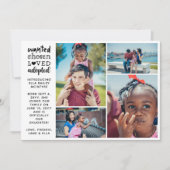 Gezocht gekozen Aangenomen 4 Foto collage Aankondiging (Voorkant)