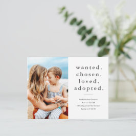 Gezocht Gekozen Geliefd Geadopteerd Minimaal Foto  Briefkaart
