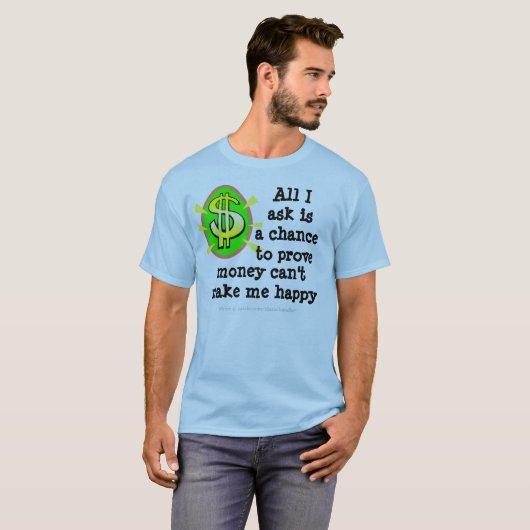 Gezocht geld t-shirt (Voorkant volledig)