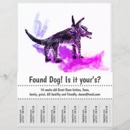 Gezocht Hond Grafisch Ontwerp Poster Flyer