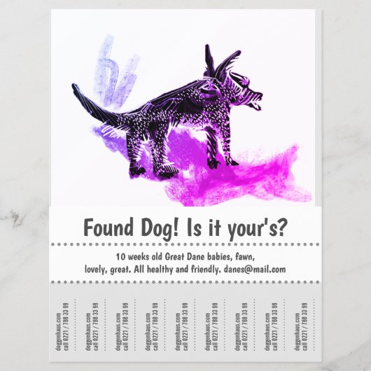 Gezocht Hond Grafisch Ontwerp Poster Flyer (Voorkant)