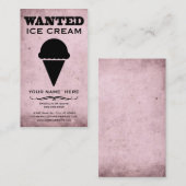 Gezocht: ijs visitekaartje (Voorkant / Achterkant)