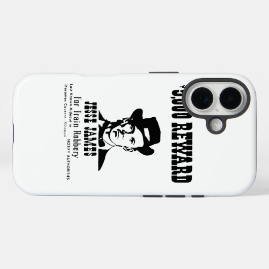 Gezocht Jesse James Case-Mate iPhone Case (Achterkant (horizontaal))