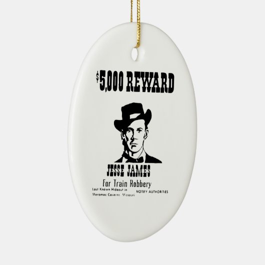 Gezocht Jesse James Keramisch Ornament (Rechts)