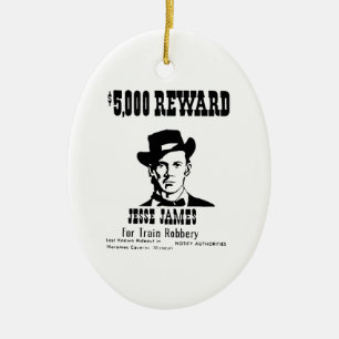 Gezocht Jesse James Keramisch Ornament