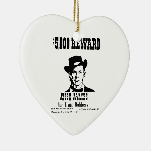 Gezocht Jesse James Keramisch Ornament (Rechts)