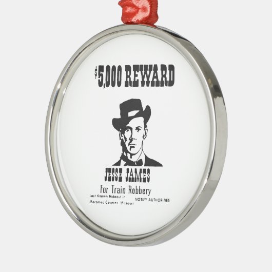 Gezocht Jesse James Metalen Ornament (Links)