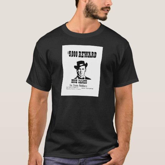 Gezocht Jesse James T-shirt (Voorkant)