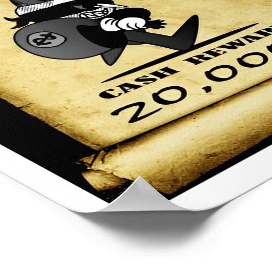 Gezocht katje dood of levend Poster (Hoek)