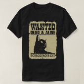Gezocht kattedoek en levende schrodingerkat t-shirt (Design voorkant)