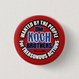 Gezocht: Koch Brothers Ronde Button 3,2 Cm