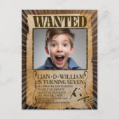 GEZOCHT! manga stijl party uitnodigingskaart Uitnodiging Briefkaart (Voorkant)