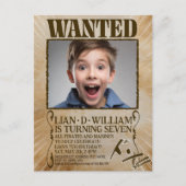 GEZOCHT! manga stijl party uitnodigingskaart Uitnodiging Briefkaart (Voorkant)