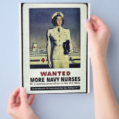 Gezocht meer marineverpleegsters flyer (Hand)