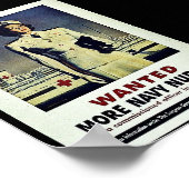 Gezocht meer marineverpleegsters poster (Hoek)