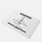 Gezocht normaal hartslag ECG-elektrocardiogram Deurmat (Schuin)