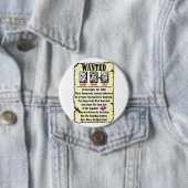 Gezocht: Obama, Pelosi, Reid Ronde Button 7,6 Cm (In situ)