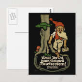 Gezocht-olie, beukennoten WW1-Briefkaart verzamele Briefkaart (Voorkant / Achterkant)