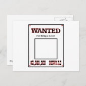 Gezocht om een Lover Rood te zijn, de MUSEUM Zazzl Briefkaart (Voorkant / Achterkant)