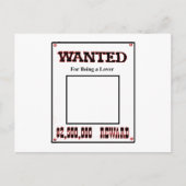 Gezocht om een Lover Rood te zijn, de MUSEUM Zazzl Briefkaart (Voorkant)