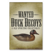 Gezocht - oude Duck Decoys Kaart (Voorkant)