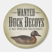 Gezocht - oude Duck Decoys Magneet (Voorkant)