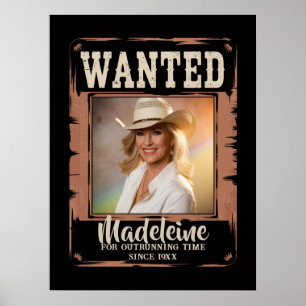Gezocht Oude Wilde Westen Rustieke Verjaardags Wel Poster
