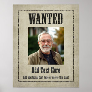 GEZOCHT: pas dit aan! Poster