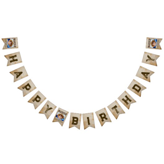 GEZOCHT! Piraten verjaardagsfeest Bunting Flags Vlaggetjes (Alle)