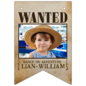 GEZOCHT! Piraten verjaardagsfeest Bunting Flags Vlaggetjes (Eerste vlag)