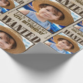 GEZOCHT! Piraten verjaardagsfeestje Cadeaupapier (Hoek)