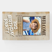 GEZOCHT! Piraten verjaardagsfeestje Welkom Banner (Horizontaal)