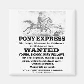 Gezocht Pony Express Rider Magneet (Voorkant)