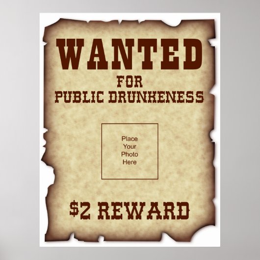 Gezocht Poster (Voorkant)