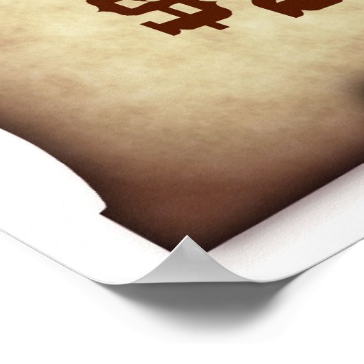 Gezocht Poster (Hoek)