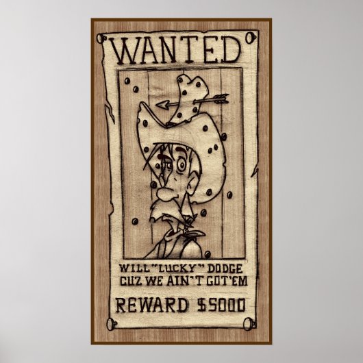 Gezocht Poster (Voorkant)