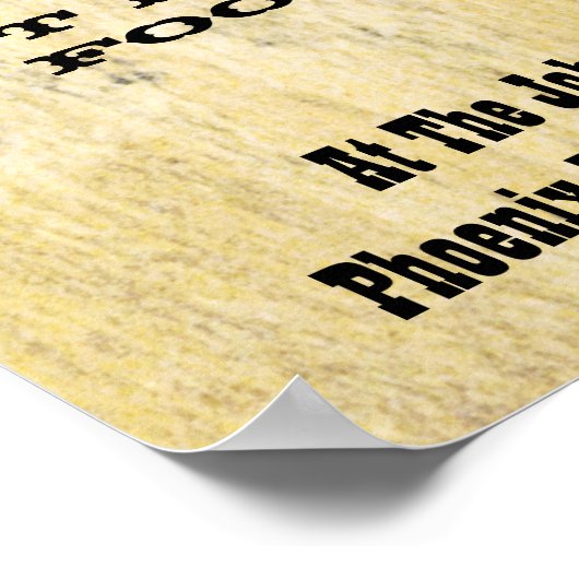 Gezocht Poster (Hoek)