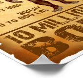 Gezocht Poster 10 miljoen dollar (Hoek)