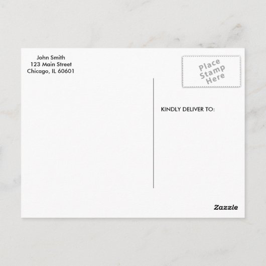 Gezocht Poster Aangepaste Sjabloon Briefkaart (Achterkant)