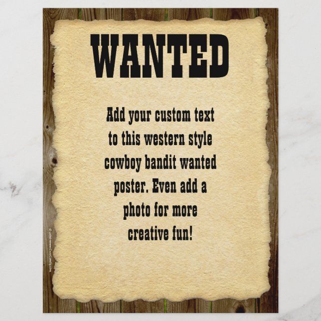 Gezocht Poster,  Afbeelding Lijst (Voorkant)