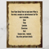 Gezocht Poster, Afbeelding Lijst Flyer (Achterkant)