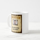 Gezocht Poster,  Afbeelding Lijst Koffiemok (Voorkant links)