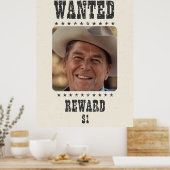 Gezocht Poster - Beloning $ 1 - Old West-stijl (Keuken)