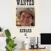 Gezocht Poster - Beloning $ 1 - Old West-stijl (Thuiskantoor)