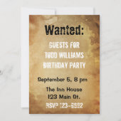 Gezocht Poster Birthday Uitnodiging (Voorkant)