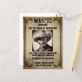 Gezocht Poster Briefkaart