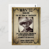 Gezocht Poster Briefkaart (Voorkant / Achterkant)