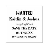 Gezocht Poster bruiloft 🤠 Custom Zelfinktende Stempel (Design)
