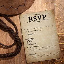  Gezocht Poster bruiloft vriendelijk RSVP Kaartje