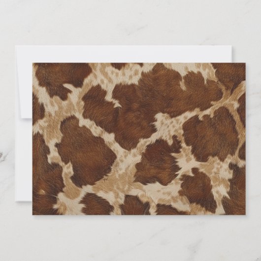 Gezocht Poster Cowboy Verjaardagsuitnodiging Kaart (Achterkant)